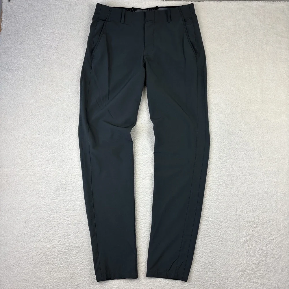 NIKE Dri-FIT Slim Fit Mens Golf Pants Size 32/34 Gray Lightweight Stretch Modern